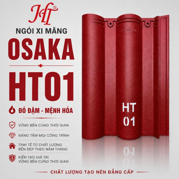NGÓI OSAKA MÀU ĐỎ (HT01)