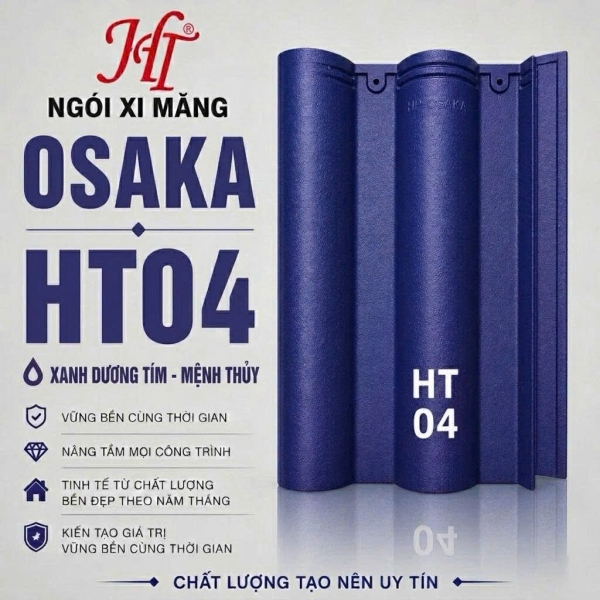 NGÓI OSAKA MÀU XANH DƯƠNG TÍM (HT04)