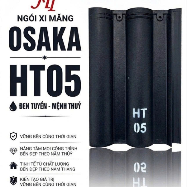 NGÓI OSAKA MÀU ĐEN (HT05)