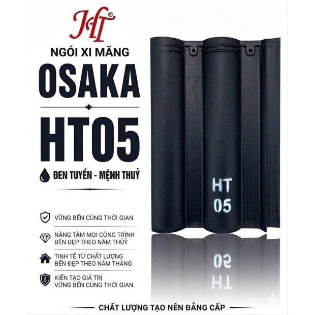 NGÓI OSAKA MÀU ĐEN (HT05)
