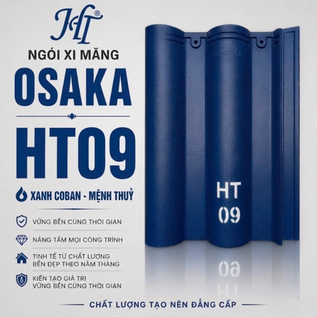 NGÓI OSAKA MÀU XANH COBAN (HT09)